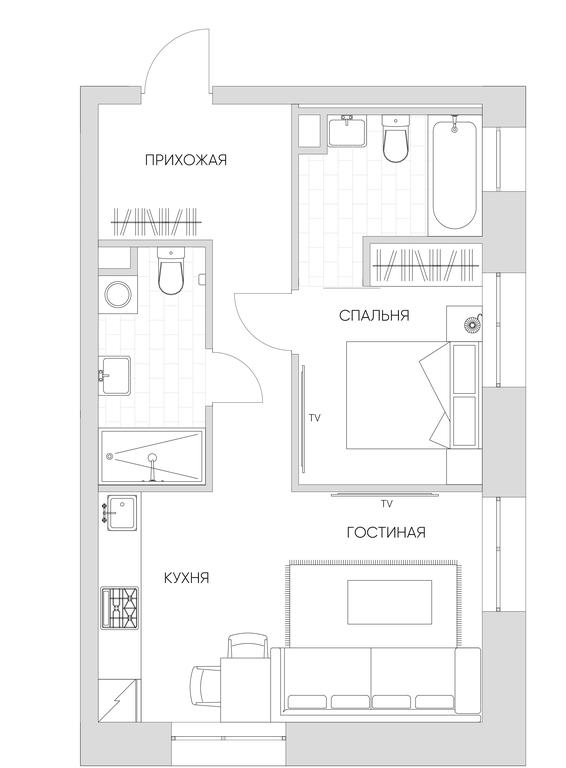 1-BD Apartment Sale, 44 sq. m. at Nice Loft, Avtomobilny Drive, 4, Moscow, Russia #1 1-BD Apartment Sale, 44 sq. m. at Nice Loft, Avtomobilny Drive, 4, Moscow, Russia #1