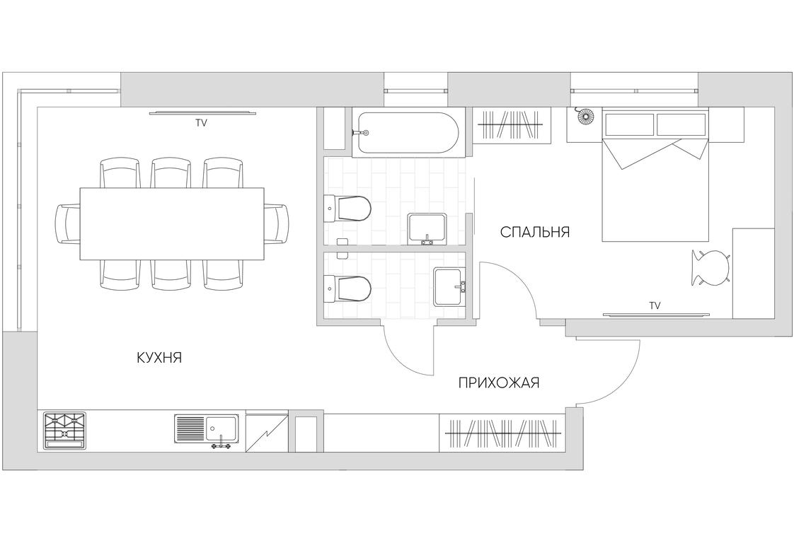 2-BD Apartment Sale, 43.4 sq. m. at Nice Loft, Avtomobilny Drive, 4, Moscow, Russia #1