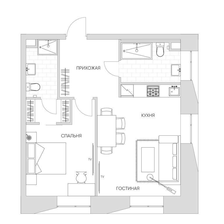 2-BD Apartment Sale, 54.9 sq. m. at Nice Loft, Avtomobilny Drive, 4, Moscow, Russia #1 2-BD Apartment Sale, 54.9 sq. m. at Nice Loft, Avtomobilny Drive, 4, Moscow, Russia #1