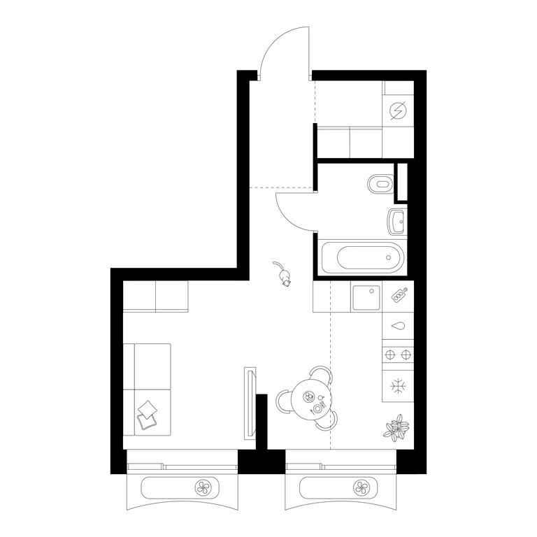 Apartment Sale, 28 sq. m. at Altufevskoe 53, Алтуфьевское шоссе, 53с11, Москва, Россия #1 Apartment Sale, 28 sq. m. at Altufevskoe 53, Алтуфьевское шоссе, 53с11, Москва, Россия #1