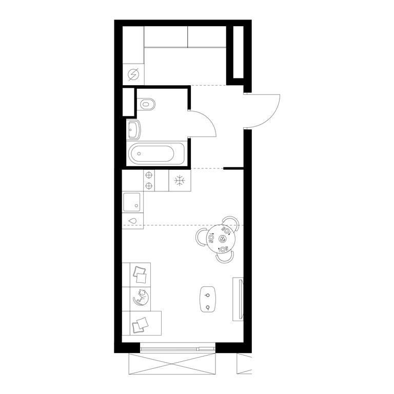Apartment Sale, 27.5 sq. m. at Michurinskiy Park, Ozyornaya Street, 44А, Moscow, Russia #1 Apartment Sale, 27.5 sq. m. at Michurinskiy Park, Ozyornaya Street, 44А, Moscow, Russia #1