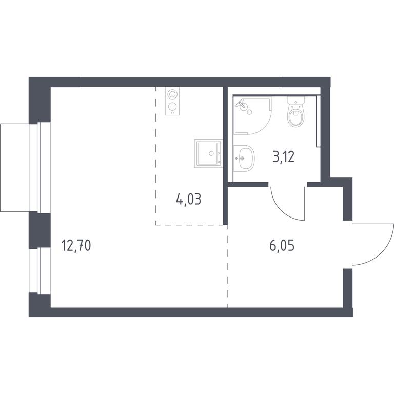Apartment Sale, 25.9 sq. m. at Novoe Vnukovo, kvartal № 38, Kokoshkino Settlement, Moscow, Russia #1 Apartment Sale, 25.9 sq. m. at Novoe Vnukovo, kvartal № 38, Kokoshkino Settlement, Moscow, Russia #1