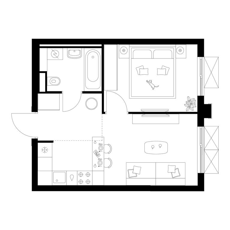 1-BD Apartment Sale, 32.4 sq. m. at Salarevo Park, Salaryevskaya Street, 8к1, Moskovskiy Settlement, Moscow, Russia #1 1-BD Apartment Sale, 32.4 sq. m. at Salarevo Park, Salaryevskaya Street, 8к1, Moskovskiy Settlement, Moscow, Russia #1