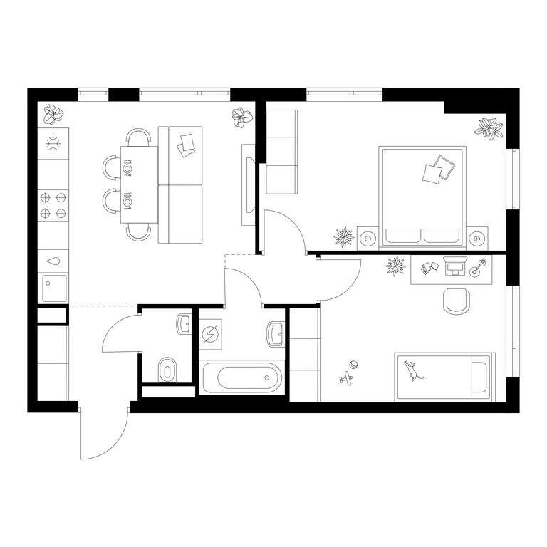 2-BD Apartment Sale, 51.6平方米 at Yaroslavskij kvartal, Yaroslavskiy Drive, 116, Korolyov, Moscow Region, Russia #1 2-BD Apartment Sale, 51.6平方米 at Yaroslavskij kvartal, Yaroslavskiy Drive, 116, Korolyov, Moscow Region, Russia #1