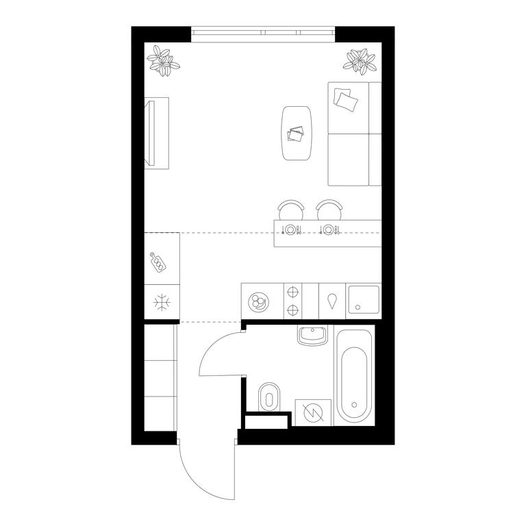 Apartment Sale, 24.9平方米 at Yaroslavskij kvartal, Yaroslavskiy Drive, 116, Korolyov, Moscow Region, Russia #1