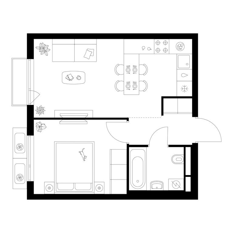 1-BD Apartment Sale, 36.6平方米 at Yaroslavskij kvartal, Yaroslavskiy Drive, 116, Korolyov, Moscow Region, Russia #1 1-BD Apartment Sale, 36.6平方米 at Yaroslavskij kvartal, Yaroslavskiy Drive, 116, Korolyov, Moscow Region, Russia #1
