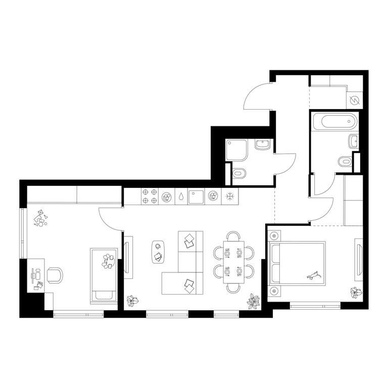 2-BD Apartment Sale, 62.6 sq. m. at Yaroslavskij kvartal, Yaroslavskiy Drive, 116, Korolyov, Moscow Region, Russia #1 2-BD Apartment Sale, 62.6 sq. m. at Yaroslavskij kvartal, Yaroslavskiy Drive, 116, Korolyov, Moscow Region, Russia #1