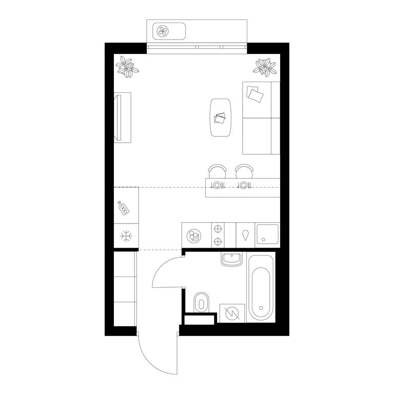 Apartment Sale, 24.9平方米 at Yaroslavskij kvartal, Yaroslavskiy Drive, 116, Korolyov, Moscow Region, Russia #1 Apartment Sale, 24.9平方米 at Yaroslavskij kvartal, Yaroslavskiy Drive, 116, Korolyov, Moscow Region, Russia #1