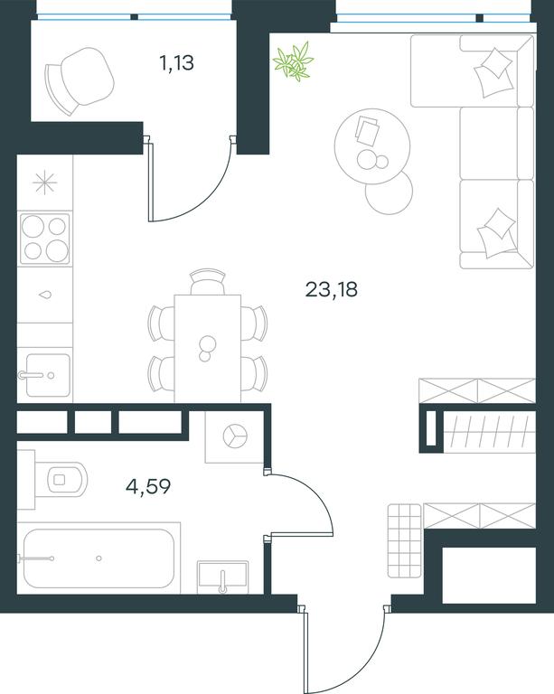 Apartment Sale, 28.6 sq. m. at Gorod V lesu, Gorod V Lesu Residential Complex, Village of Otradnoye, Krasnogorsk Urban District, Moscow Region, Russia #1 Apartment Sale, 28.6 sq. m. at Gorod V lesu, Gorod V Lesu Residential Complex, Village of Otradnoye, Krasnogorsk Urban District, Moscow Region, Russia #1