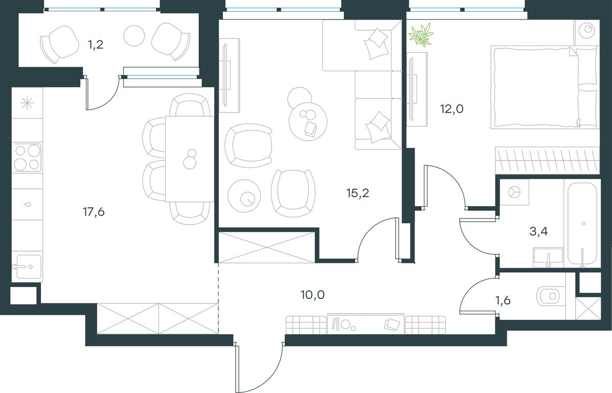 1-BD Apartment Sale, 61平方米 at Gorod V lesu, Gorod V Lesu Residential Complex, Village of Otradnoye, Krasnogorsk Urban District, Moscow Region, Russia #2 1-BD Apartment Sale, 61平方米 at Gorod V lesu, Gorod V Lesu Residential Complex, Village of Otradnoye, Krasnogorsk Urban District, Moscow Region, Russia #2