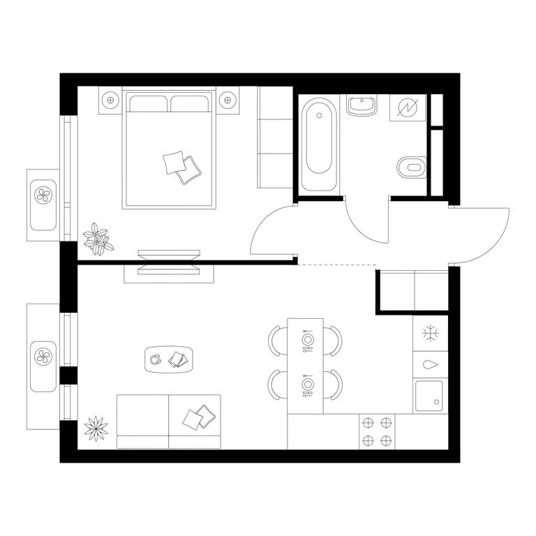 1-BD Apartment Sale, 36.5平方米 at Yaroslavskij kvartal, Yaroslavskiy Drive, 116, Korolyov, Moscow Region, Russia #1 1-BD Apartment Sale, 36.5平方米 at Yaroslavskij kvartal, Yaroslavskiy Drive, 116, Korolyov, Moscow Region, Russia #1