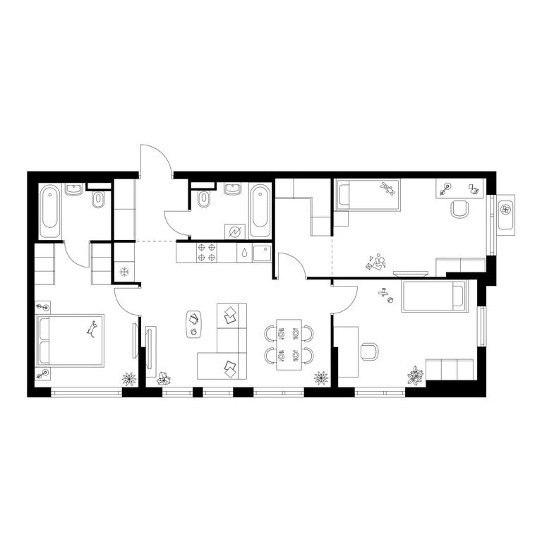 3-BD Apartment Sale, 77.5平方米 at Yaroslavskij kvartal, Yaroslavskiy Drive, 116, Korolyov, Moscow Region, Russia #1 3-BD Apartment Sale, 77.5平方米 at Yaroslavskij kvartal, Yaroslavskiy Drive, 116, Korolyov, Moscow Region, Russia #1