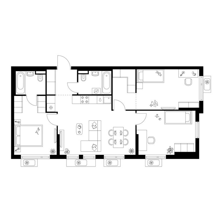 3-BD Apartment Sale, 77.3 sq. m. at Yaroslavskij kvartal, Yaroslavskiy Drive, 116, Korolyov, Moscow Region, Russia #1 3-BD Apartment Sale, 77.3 sq. m. at Yaroslavskij kvartal, Yaroslavskiy Drive, 116, Korolyov, Moscow Region, Russia #1