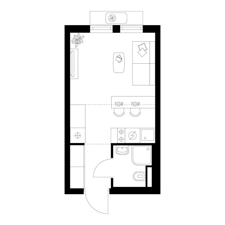 Apartment Sale, 20平方米 at Yaroslavskij kvartal, Yaroslavskiy Drive, 116, Korolyov, Moscow Region, Russia #1