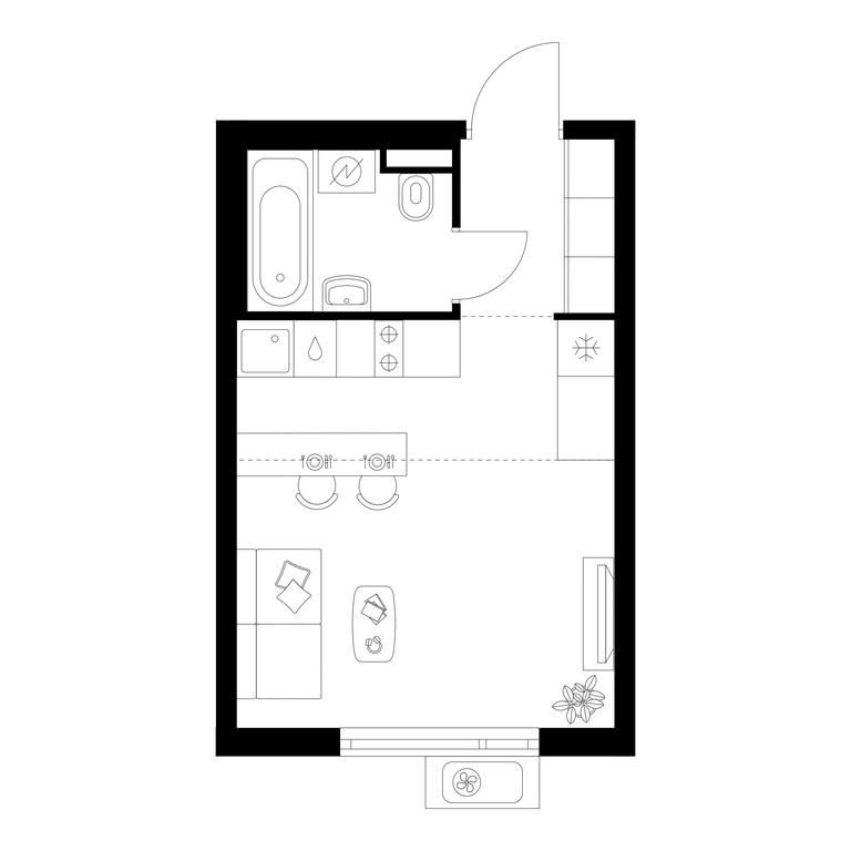 Apartment Sale, 23.7平方米 at Yaroslavskij kvartal, Yaroslavskiy Drive, 116, Korolyov, Moscow Region, Russia #1 Apartment Sale, 23.7平方米 at Yaroslavskij kvartal, Yaroslavskiy Drive, 116, Korolyov, Moscow Region, Russia #1