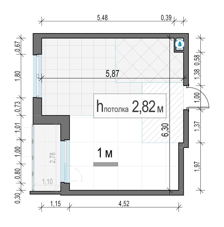 1-BD Apartment Sale, 33.36 sq. m. at Novoe Pushkino, mikrorayon Novoye Pushkino, Pushkino, Moscow Region, Russia #2