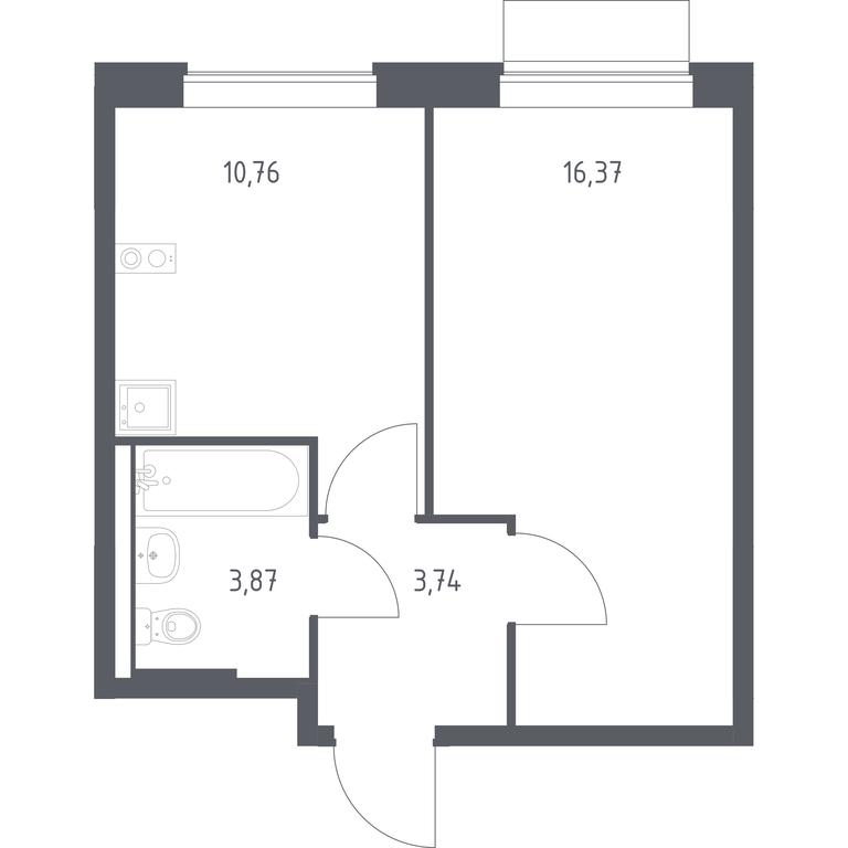 Apartment Sale, 34.74平方米 at Novoe Vnukovo, kvartal № 38, Kokoshkino Settlement, Moscow, Russia #1 Apartment Sale, 34.74平方米 at Novoe Vnukovo, kvartal № 38, Kokoshkino Settlement, Moscow, Russia #1