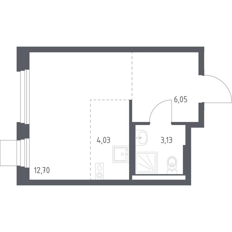 Apartment Sale, 25.91平方米 at Novoe Vnukovo, kvartal № 38, Kokoshkino Settlement, Moscow, Russia #1 Apartment Sale, 25.91平方米 at Novoe Vnukovo, kvartal № 38, Kokoshkino Settlement, Moscow, Russia #1