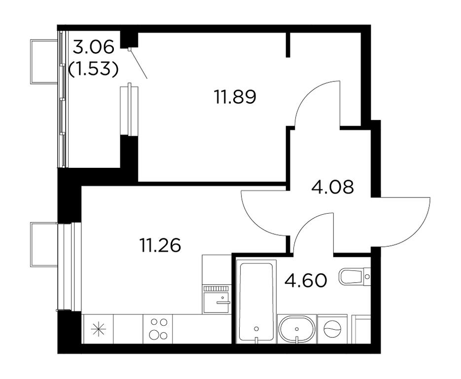 1-BD Apartment Sale, 33.36 sq. m. at Novoe Pushkino, mikrorayon Novoye Pushkino, Pushkino, Moscow Region, Russia #1 1-BD Apartment Sale, 33.36 sq. m. at Novoe Pushkino, mikrorayon Novoye Pushkino, Pushkino, Moscow Region, Russia #1