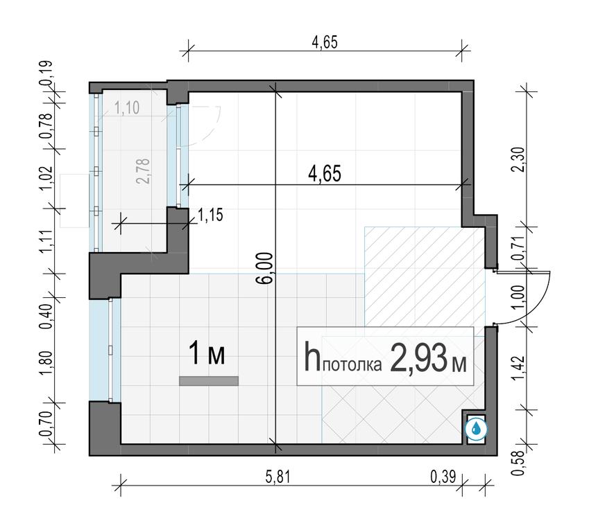 1-BD Apartment Sale, 33.13 sq. m. at Novoe Pushkino, mikrorayon Novoye Pushkino, Pushkino, Moscow Region, Russia #2