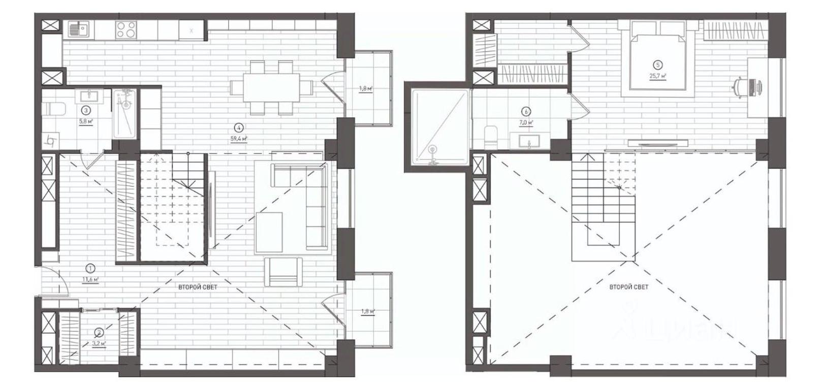 1-BD Apartment Sale, 120.6平方米 at Kompleks apartamentov Korolyova 13, Akademika Korolyova Street, вл13, Moscow, Russia #1