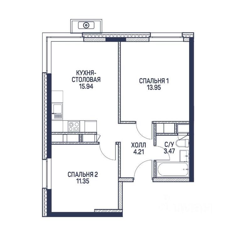 1-BD Apartment Sale, 48.8 sq. m. at Lyubov i Golubi, Deguninskaya Street, Moscow, Russia #1 1-BD Apartment Sale, 48.8 sq. m. at Lyubov i Golubi, Deguninskaya Street, Moscow, Russia #1