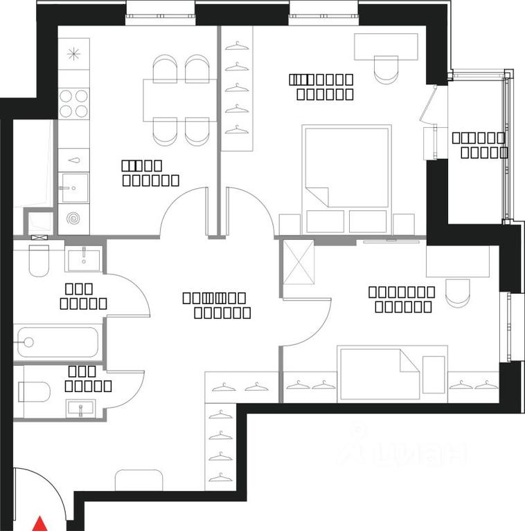 1-BD Apartment Sale, 62.5 sq. m. at Bolshaya semerka, Krasnobogatyrskaya Street, Moscow, Russia #1 1-BD Apartment Sale, 62.5 sq. m. at Bolshaya semerka, Krasnobogatyrskaya Street, Moscow, Russia #1