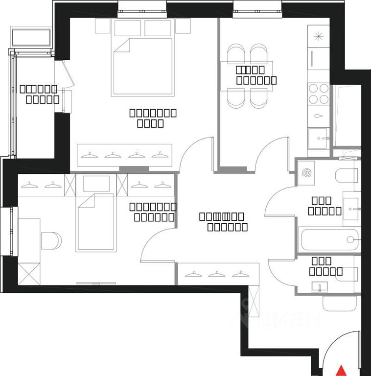 1-BD Apartment Sale, 60.7 sq. m. at Bolshaya semerka, Krasnobogatyrskaya Street, Moscow, Russia #1 1-BD Apartment Sale, 60.7 sq. m. at Bolshaya semerka, Krasnobogatyrskaya Street, Moscow, Russia #1