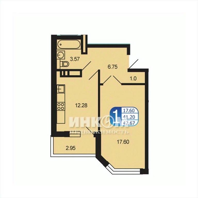 Apartment Sale, 42.1平方米 at Moskvoretskiy, Moskvoretskaya ulitsa, rabochiy posyolok Tuchkovo, Ruzskiy City District, Moscow Region, Russia #1 Apartment Sale, 42.1平方米 at Moskvoretskiy, Moskvoretskaya ulitsa, rabochiy posyolok Tuchkovo, Ruzskiy City District, Moscow Region, Russia #1