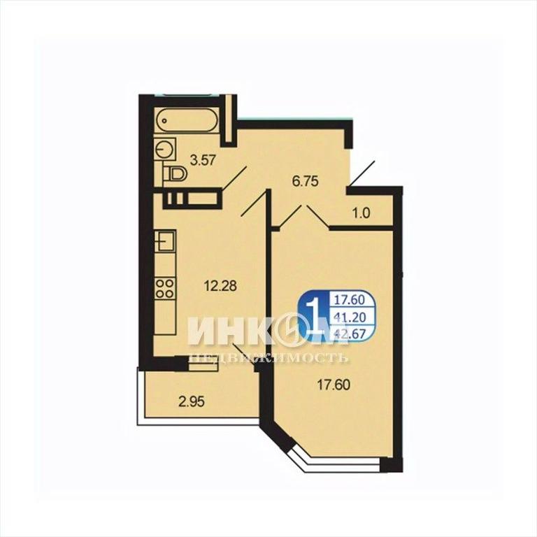 Apartment Sale, 42.2平方米 at Moskvoretskiy, Moskvoretskaya ulitsa, rabochiy posyolok Tuchkovo, Ruzskiy City District, Moscow Region, Russia #1 Apartment Sale, 42.2平方米 at Moskvoretskiy, Moskvoretskaya ulitsa, rabochiy posyolok Tuchkovo, Ruzskiy City District, Moscow Region, Russia #1