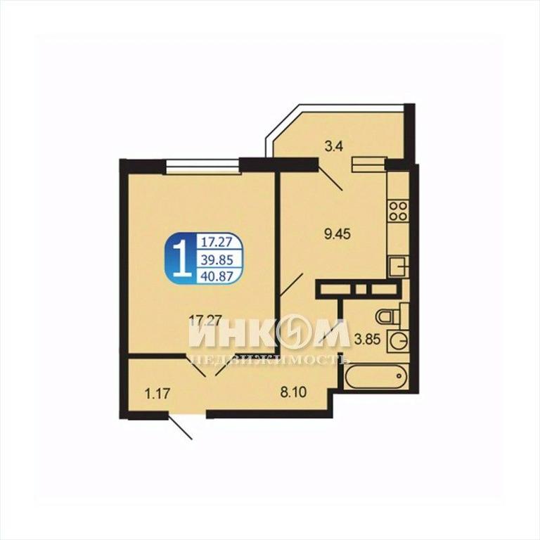 Apartment Sale, 40.87平方米 at Moskvoretskiy, Moskvoretskaya ulitsa, rabochiy posyolok Tuchkovo, Ruzskiy City District, Moscow Region, Russia #1 Apartment Sale, 40.87平方米 at Moskvoretskiy, Moskvoretskaya ulitsa, rabochiy posyolok Tuchkovo, Ruzskiy City District, Moscow Region, Russia #1