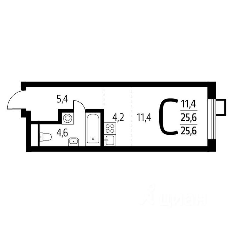 Apartment Sale, 25.6 sq. m. at Novye Vatutinki, mkr Tsentralny, 2nd Novovatutinskaya Street, Desyonovskoye Settlement, Moscow, Russia #1 Apartment Sale, 25.6 sq. m. at Novye Vatutinki, mkr Tsentralny, 2nd Novovatutinskaya Street, Desyonovskoye Settlement, Moscow, Russia #1
