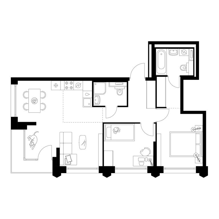 Продажа 2-комн. квартиры, 62 м² в ЖК «Бусиновский парк», Ижорская улица, 6с5, Москва, Россия #1 Продажа 2-комн. квартиры, 62 м² в ЖК «Бусиновский парк», Ижорская улица, 6с5, Москва, Россия #1