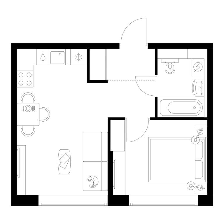 Продажа 1-комн. квартиры, 34,9 м² в ЖК «Бусиновский парк», Ижорская улица, 6с5, Москва, Россия #1 Продажа 1-комн. квартиры, 34,9 м² в ЖК «Бусиновский парк», Ижорская улица, 6с5, Москва, Россия #1