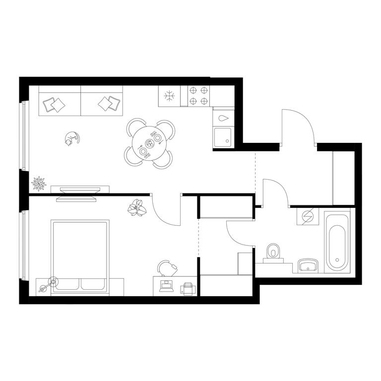 1-BD Apartment Sale, 42.9平方米 at Kronshtadtskiy 9, Kronshtadtsky Boulevard, 9с21, Moscow, Russia #1 1-BD Apartment Sale, 42.9平方米 at Kronshtadtskiy 9, Kronshtadtsky Boulevard, 9с21, Moscow, Russia #1