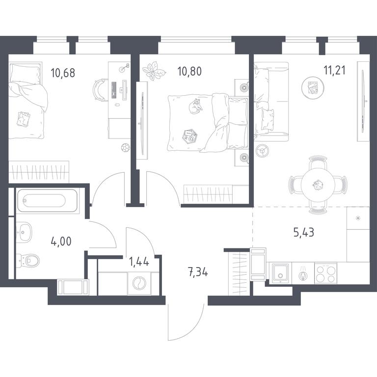 Продажа 1-комн. квартиры, 50,9 м² в ЖК «Большое Путилково», Просторная улица, 1, деревня Путилково, городской округ Красногорск, Московская область, Россия #1 Продажа 1-комн. квартиры, 50,9 м² в ЖК «Большое Путилково», Просторная улица, 1, деревня Путилково, городской округ Красногорск, Московская область, Россия #1