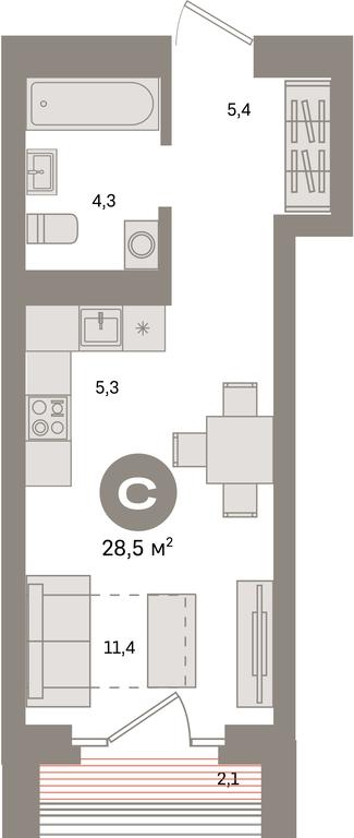 Apartment Sale, 28.5 sq. m. at Kvartal Metronom, Tagilskaya Street, Moscow, Russia #1 Apartment Sale, 28.5 sq. m. at Kvartal Metronom, Tagilskaya Street, Moscow, Russia #1