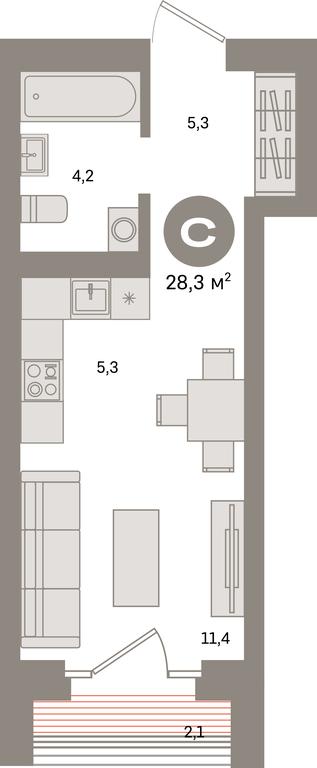 Apartment Sale, 28.3 sq. m. at Kvartal Metronom, Tagilskaya Street, Moscow, Russia #1 Apartment Sale, 28.3 sq. m. at Kvartal Metronom, Tagilskaya Street, Moscow, Russia #1