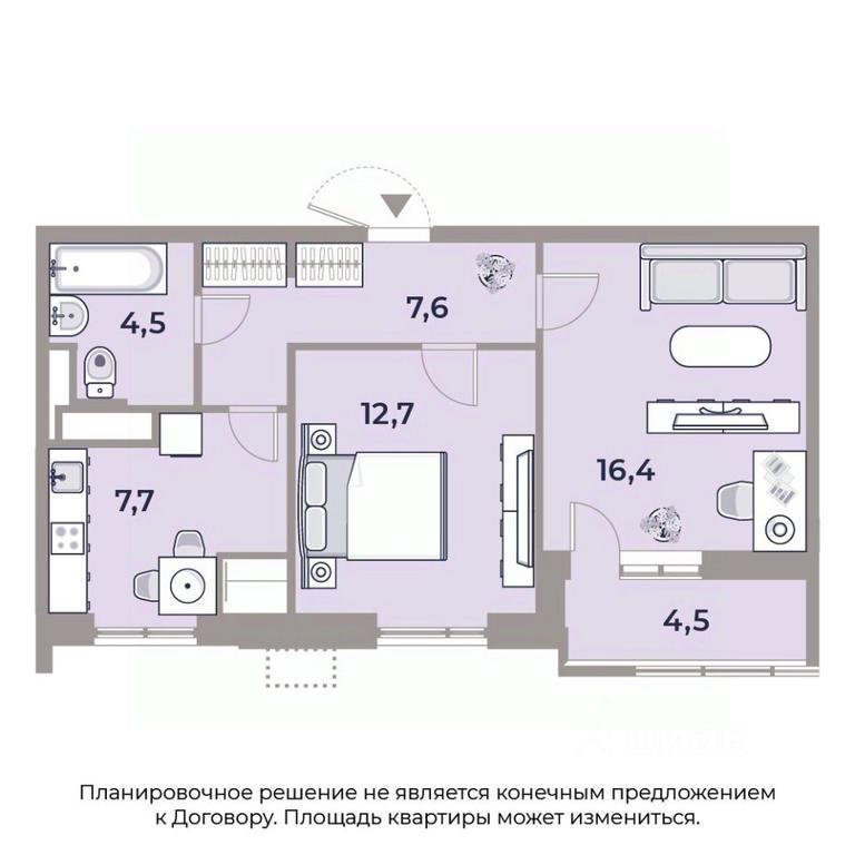 1-BD Apartment Sale, 54.4 sq. m. at Park Legend, Avtozavodskaya Street, Moscow, Russia #1 1-BD Apartment Sale, 54.4 sq. m. at Park Legend, Avtozavodskaya Street, Moscow, Russia #1