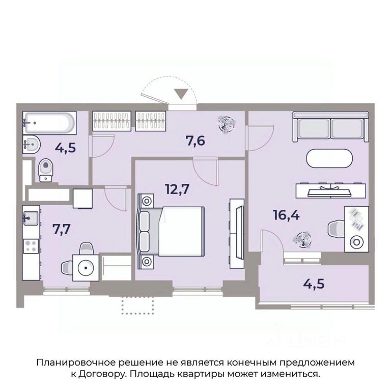 1-BD Apartment Sale, 54 sq. m. at Park Legend, Avtozavodskaya Street, Moscow, Russia #1 1-BD Apartment Sale, 54 sq. m. at Park Legend, Avtozavodskaya Street, Moscow, Russia #1