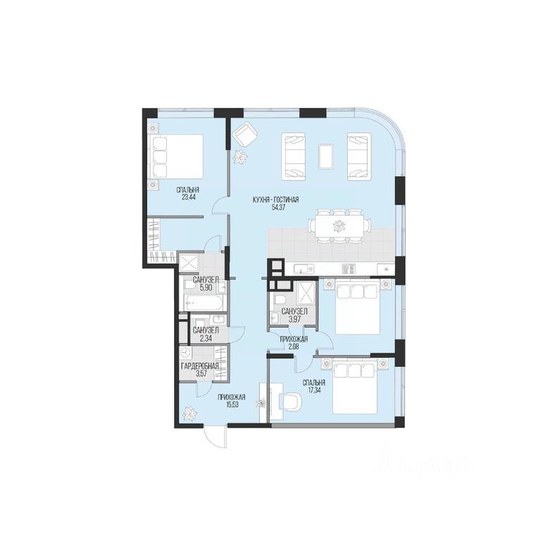 2-BD Apartment Sale, 141.61 sq. m. at Dom po ul. Sadovnicheskaya, Sadovnicheskaya Street, Moscow, Russia #1 2-BD Apartment Sale, 141.61 sq. m. at Dom po ul. Sadovnicheskaya, Sadovnicheskaya Street, Moscow, Russia #1