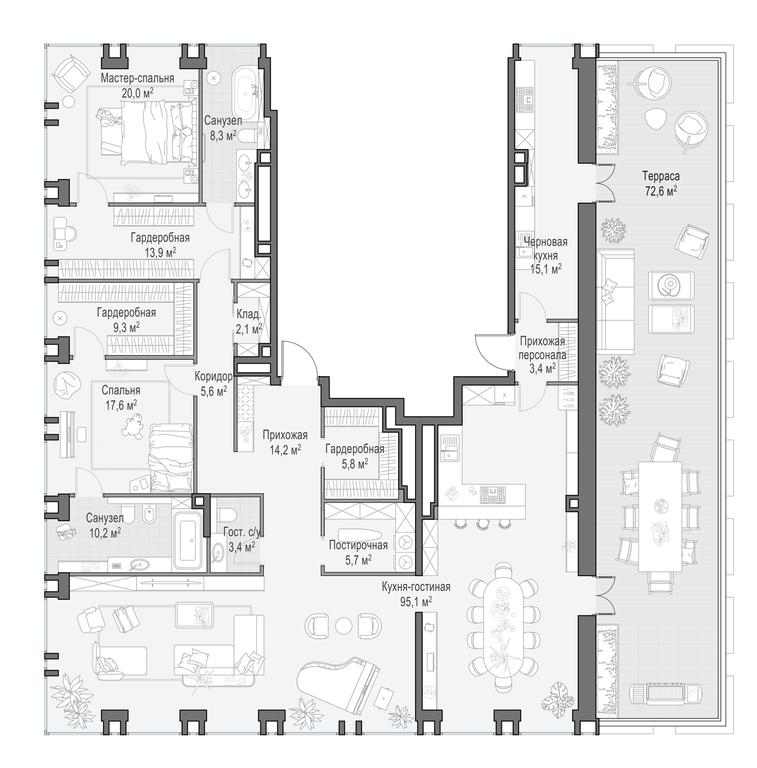 Продажа 2-комн. квартиры, 257,6 м² в ЖК «Роскошный квартал LIFE TIME (ЛАЙФ ТАЙМ)», улица Сергея Макеева, вл11/9с1-10, Москва, Россия #1 Продажа 2-комн. квартиры, 257,6 м² в ЖК «Роскошный квартал LIFE TIME (ЛАЙФ ТАЙМ)», улица Сергея Макеева, вл11/9с1-10, Москва, Россия #1