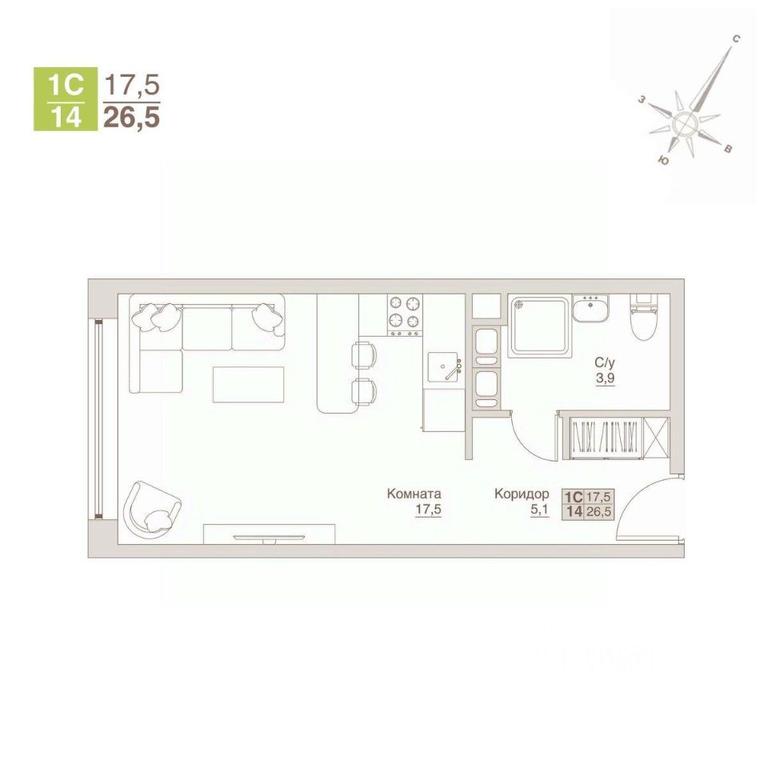 Apartment Sale, 26.5平方米 at Apart-kompleks VLIuBERTsY, 8 Marta Street, Lyubertsy, Moscow Region, Russia #1 Apartment Sale, 26.5平方米 at Apart-kompleks VLIuBERTsY, 8 Marta Street, Lyubertsy, Moscow Region, Russia #1