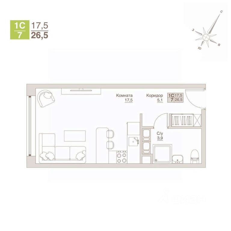 Apartment Sale, 26.5平方米 at Apart-kompleks VLIuBERTsY, 8 Marta Street, Lyubertsy, Moscow Region, Russia #1 Apartment Sale, 26.5平方米 at Apart-kompleks VLIuBERTsY, 8 Marta Street, Lyubertsy, Moscow Region, Russia #1