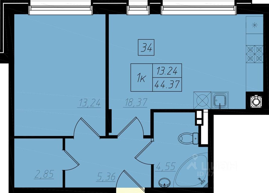 Apartment Sale, 44平方米 at Bristol, Shekspira Street, Moskovskiy Settlement, Moscow, Russia #1 Apartment Sale, 44平方米 at Bristol, Shekspira Street, Moskovskiy Settlement, Moscow, Russia #1