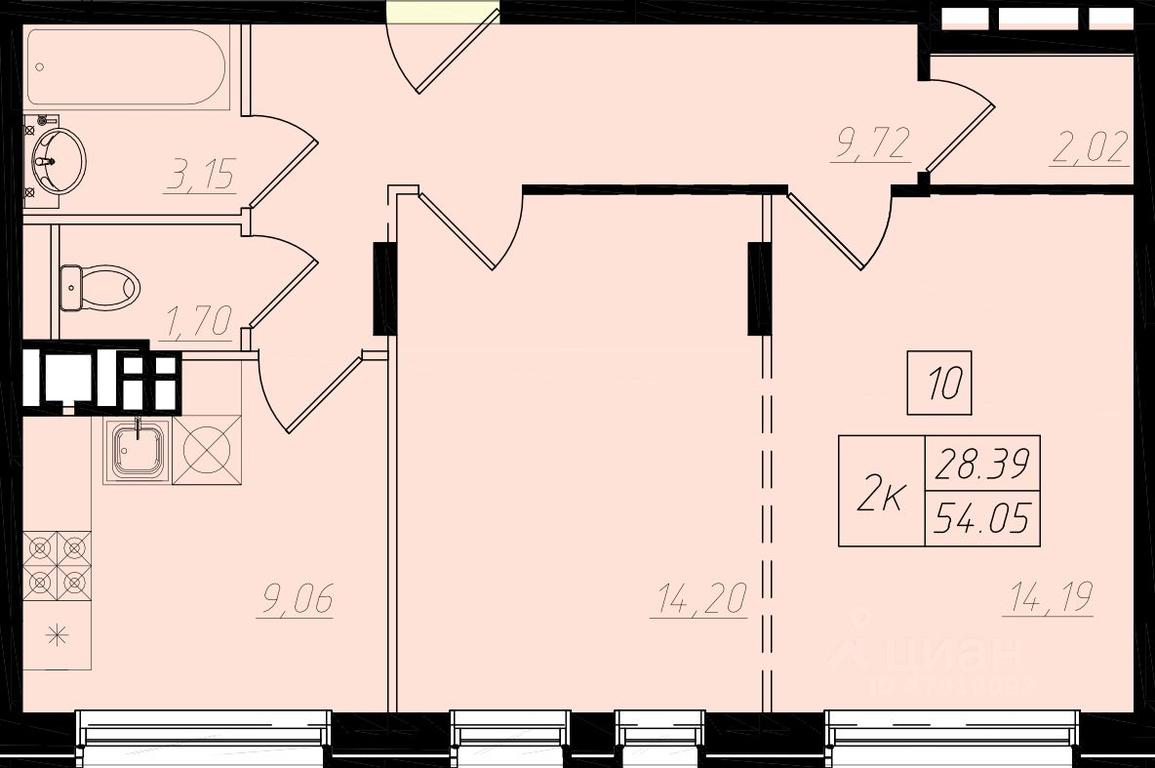 1-BD Apartment Sale, 53.8 sq. m. at Bristol, Shekspira Street, Moskovskiy Settlement, Moscow, Russia #1 1-BD Apartment Sale, 53.8 sq. m. at Bristol, Shekspira Street, Moskovskiy Settlement, Moscow, Russia #1