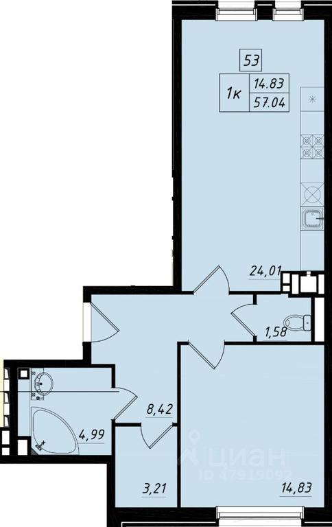 Apartment Sale, 57.2 sq. m. at Bristol, Shekspira Street, Moskovskiy Settlement, Moscow, Russia #1 Apartment Sale, 57.2 sq. m. at Bristol, Shekspira Street, Moskovskiy Settlement, Moscow, Russia #1