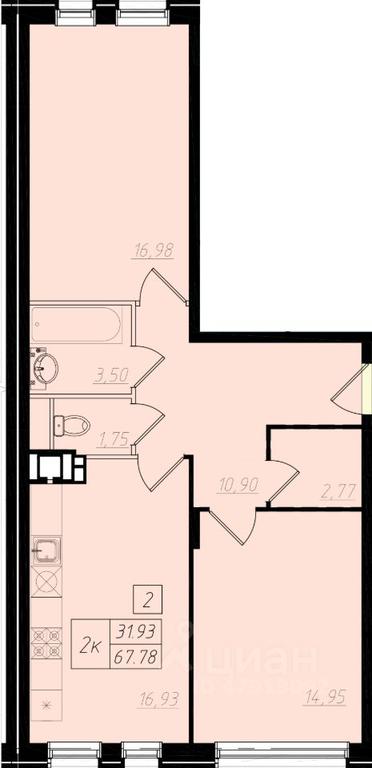 1-BD Apartment Sale, 66.4平方米 at Bristol, Shekspira Street, Moskovskiy Settlement, Moscow, Russia #1 1-BD Apartment Sale, 66.4平方米 at Bristol, Shekspira Street, Moskovskiy Settlement, Moscow, Russia #1