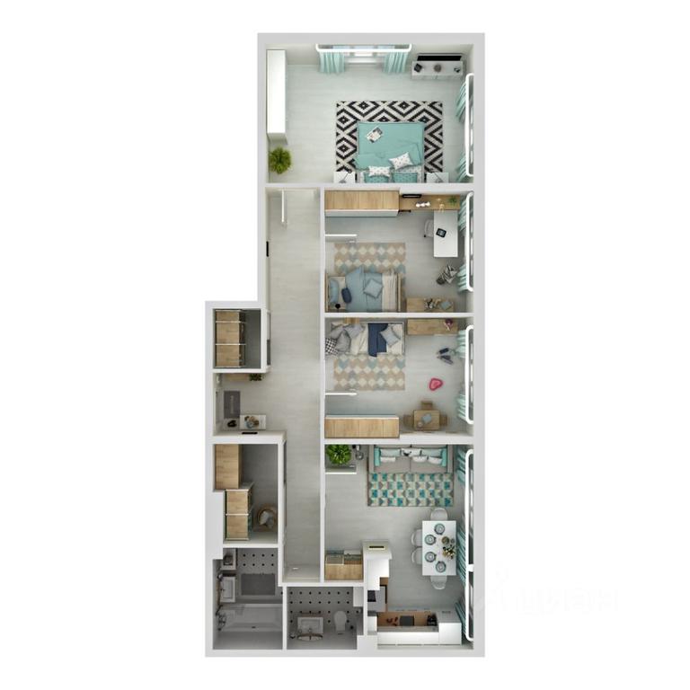 3-BD Apartment Sale, 73.8 sq. m. at Dve stolitsy, Transportniy Drive, Khimki, Moscow Region, Russia #1 3-BD Apartment Sale, 73.8 sq. m. at Dve stolitsy, Transportniy Drive, Khimki, Moscow Region, Russia #1