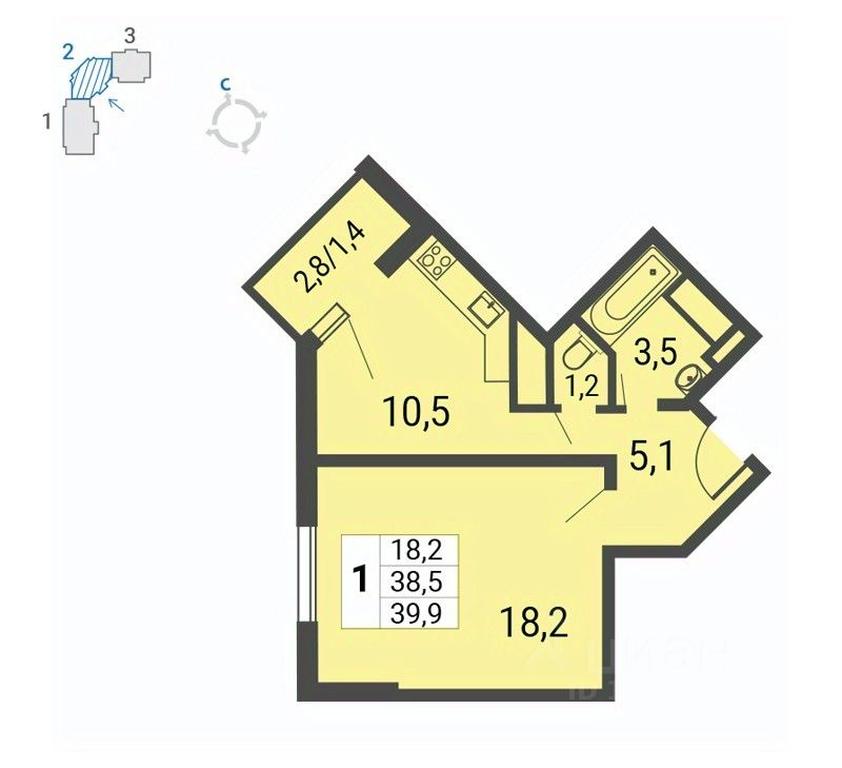 Apartment Sale, 39.9 sq. m. at Nekrasovka, Lipchanskogo Street, Moscow, Russia #1 Apartment Sale, 39.9 sq. m. at Nekrasovka, Lipchanskogo Street, Moscow, Russia #1